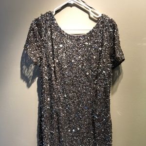 Adrianna Papell short sequinned cocktail dress